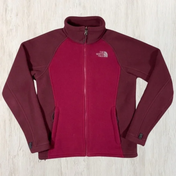 The‎ North Face Burgundy Zip Up Sweatshirt - Size Medium - Picture 5 of 6